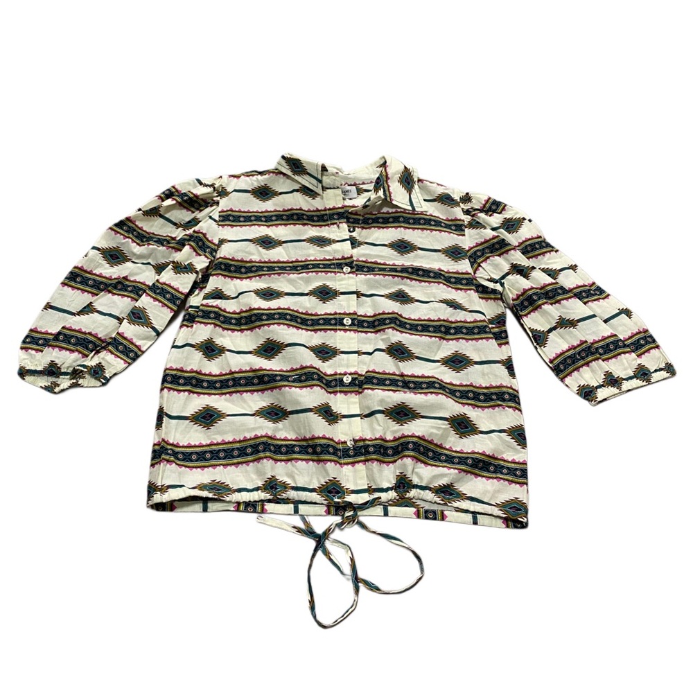 NEW Olivia / Elizabeth James The Label Margot Top 100% Cotton Apache Stripe XS